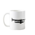 black trumpet icon mugs