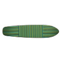 Black, Turquoise and Yellow Stripes. Custom skateboards