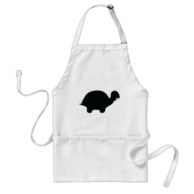 black turtle icon apron by Tomaniac