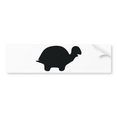black turtle icon bumper stickers by Tomaniac