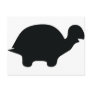 black turtle icon post card