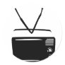 black tv television icon stickers