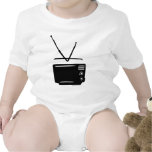 black tv television icon tshirt