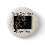 Black Unicorn Button