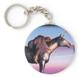 Black Unicorn Key Chain