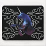 Black unicorn over Tattoo mousepad
