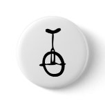 black unicycle icon pins