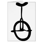 black unicycle icon cards