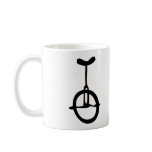 black unicycle icon coffee mug