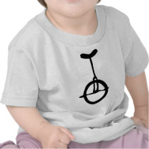 black unicycle icon tee shirt