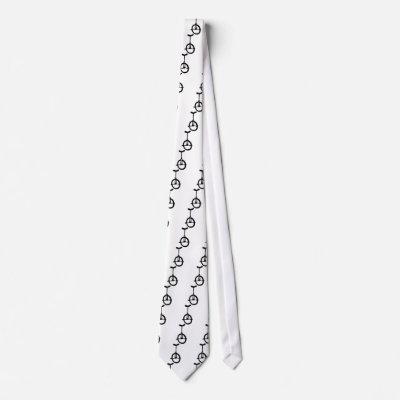 black unicycle icon neckties by Tomaniac