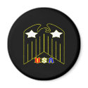 Black USA Eagle magnets