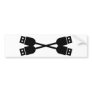 black usb icon bumper stickers