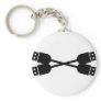 black usb icon keychain