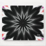 Black Velvet Flower Mouse Pad