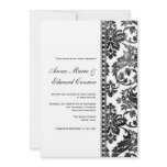 Black Vintage Damask Lace Wedding
