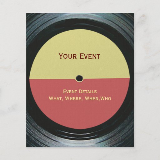 Design A Vinyl Record Label | black vinyl music record label event flyer zazzle Design A Vinyl Record Label | black vinyl music record label event flyer zazzle