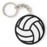 black Volleyball Icon Key Chains