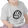 black Volleyball Icon T Shirt