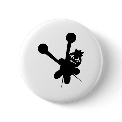 black voodoo doll needles torture pins by Tomaniac