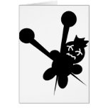 black voodoo doll needles torture cards