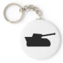 black war tank icon keychain