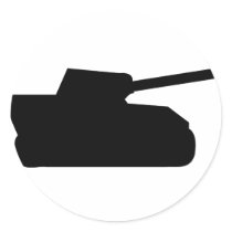 black war tank icon stickers