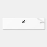 Black Westie Silhouette Bumper Stickers