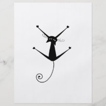 Black Whimsy Kitty 10 Full Colour Flyer