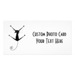 Black Whimsy Kitty 10 Photo Card