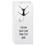 Black Whimsy Kitty 10 Rack Cards