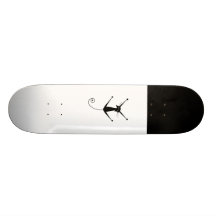 Black Whimsy Kitty 10 Skate Board