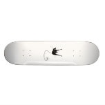 Black Whimsy Kitty 1 Custom Skateboard