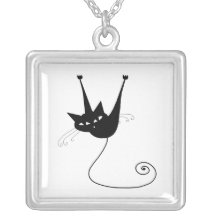 Black Whimsy Kitty 1 Jewelry