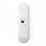 Black Whimsy Kitty 1 Custom Skateboard