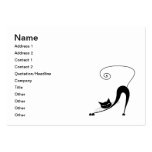 Black Whimsy Kitty 2 Business Card Templates