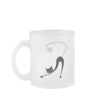 Black Whimsy Kitty 2 Mug
