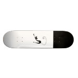 Black Whimsy Kitty 2 Skate Deck