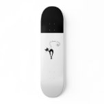 Black Whimsy Kitty 3 Skateboard Deck