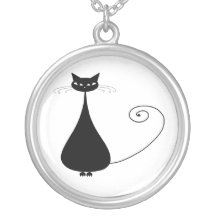 Black Whimsy Kitty 4 Necklaces