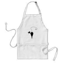 Black Whimsy Kitty 5 Aprons