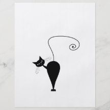 Black Whimsy Kitty 5 Full Colour Flyer