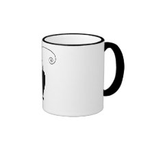 Black Whimsy Kitty 5 Mug