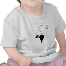 Black Whimsy Kitty 5 Tee Shirts