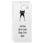 Black Whimsy Kitty 6 Customized Rack Card