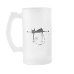 Black Whimsy Kitty 8 Mug