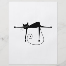 Black Whimsy Kitty 8 Personalized Flyer