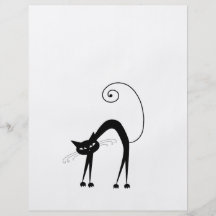 Black Whimsy Kitty 9 Personalised Flyer