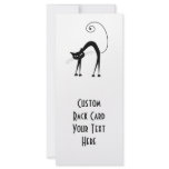 Black Whimsy Kitty 9 Rack Cards