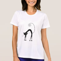 Black Whimsy Kitty 9 Tees